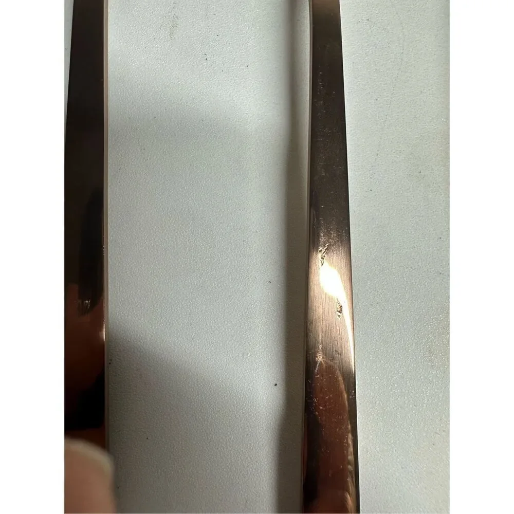 25 pcs Brushed Bronze Flatware Dinner Forks, Knives, Spoons Teaspoons Ds Forks